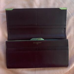 Givenchy Burgundy Leather Wallet
